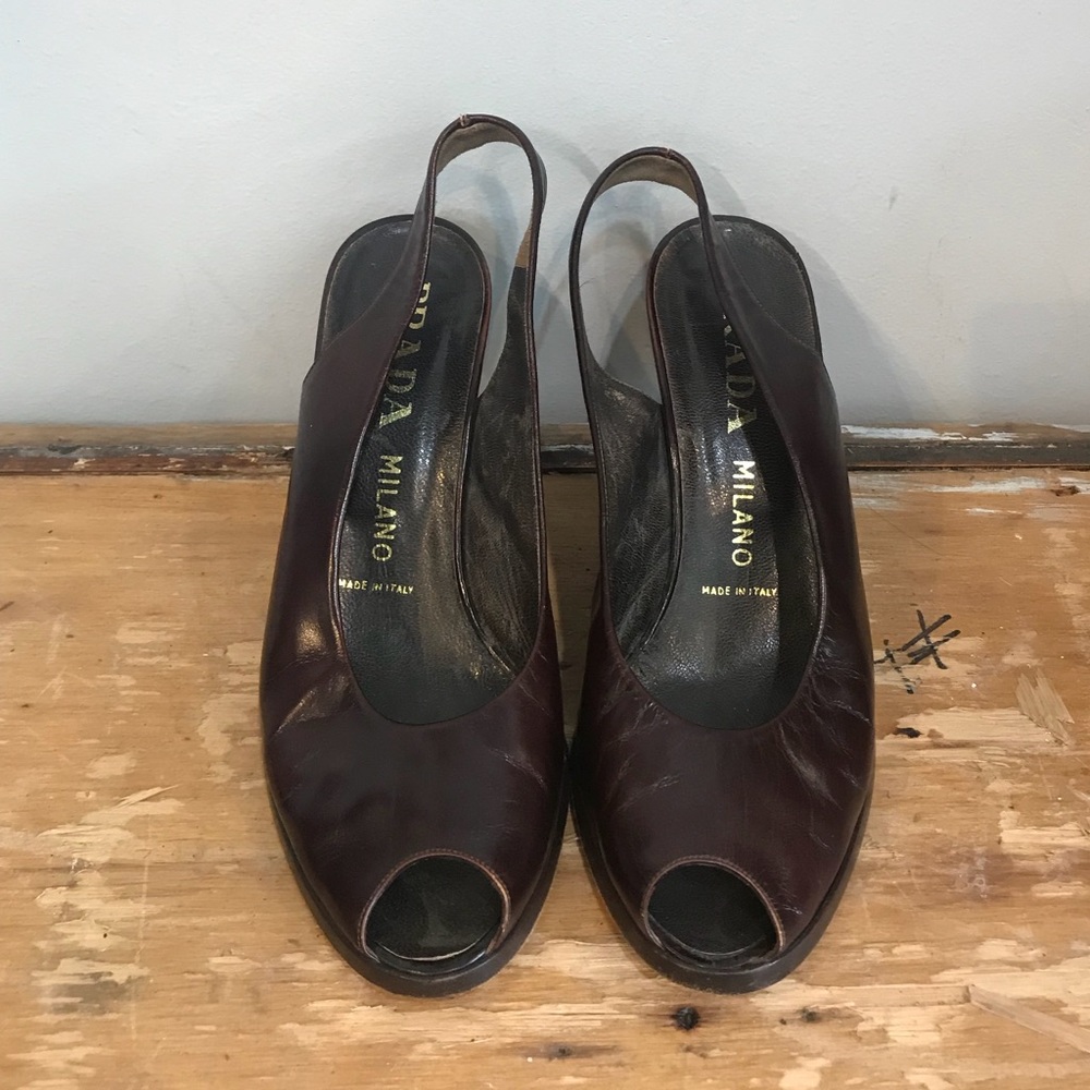 Prada Vintage Leather Heels